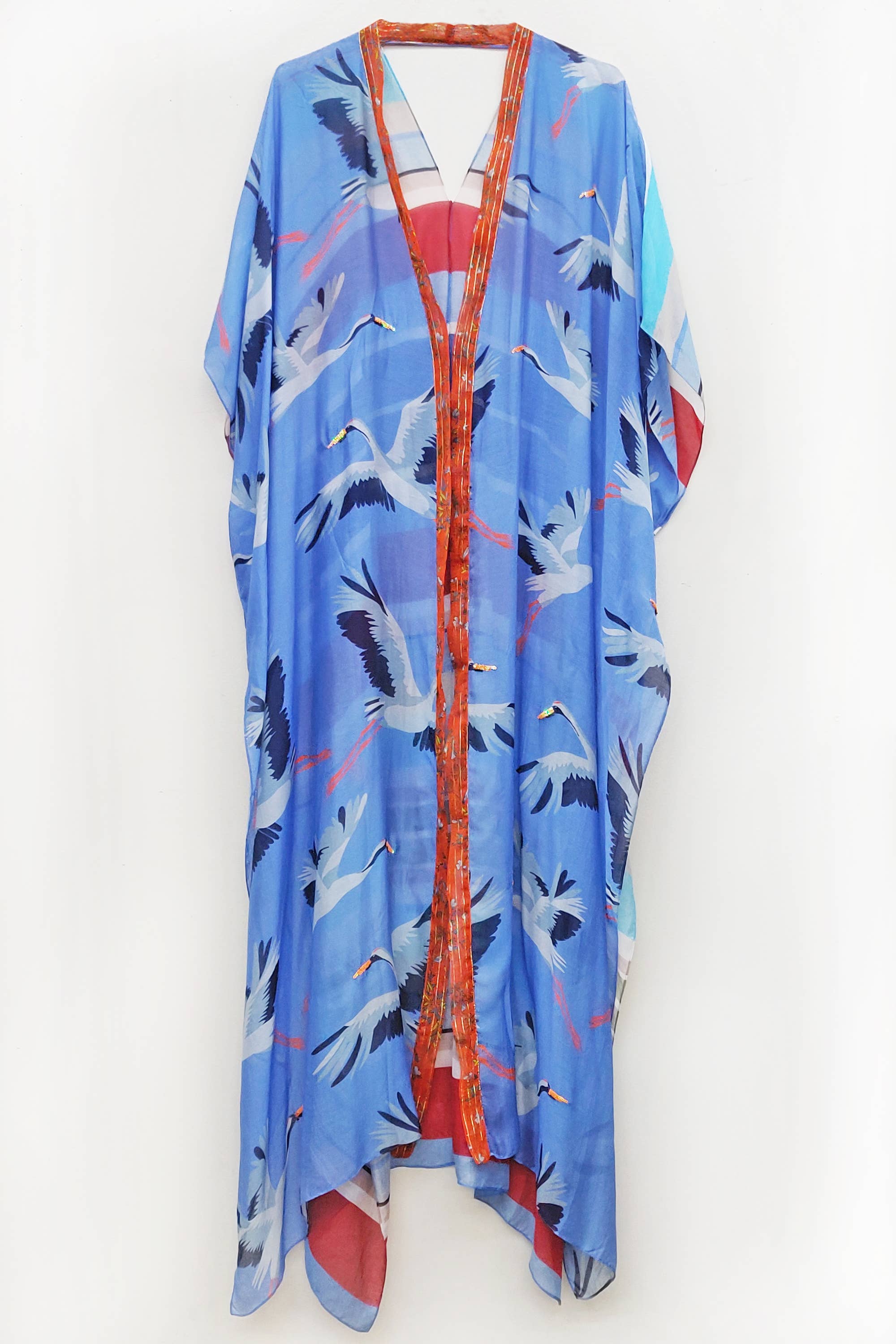Crafted Crane Kimono