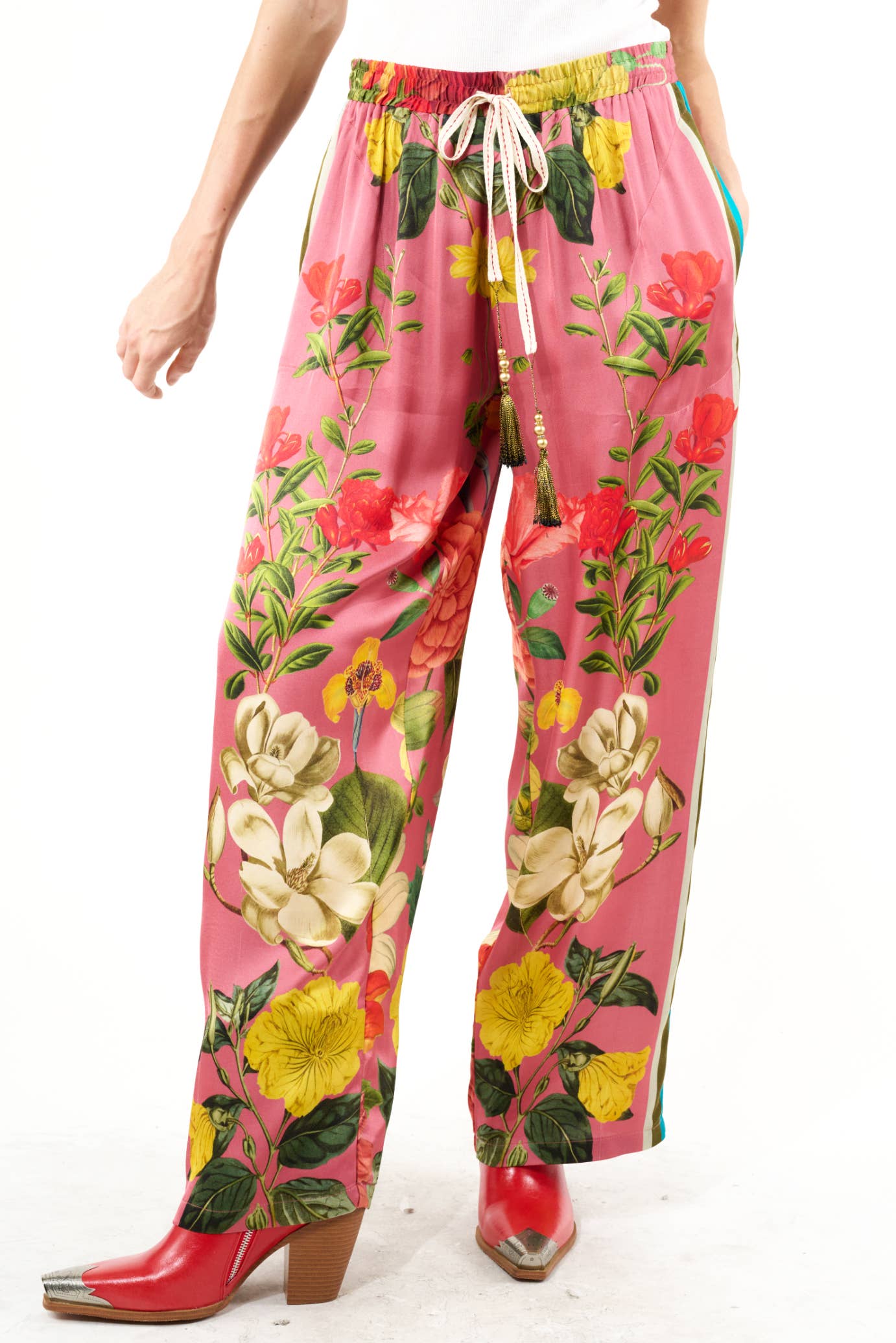 My Valentine Pants: Dusty Rose Floral