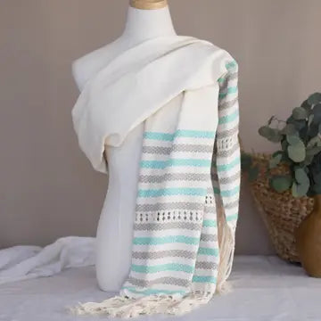 Handwoven Organic Cotton Shawl