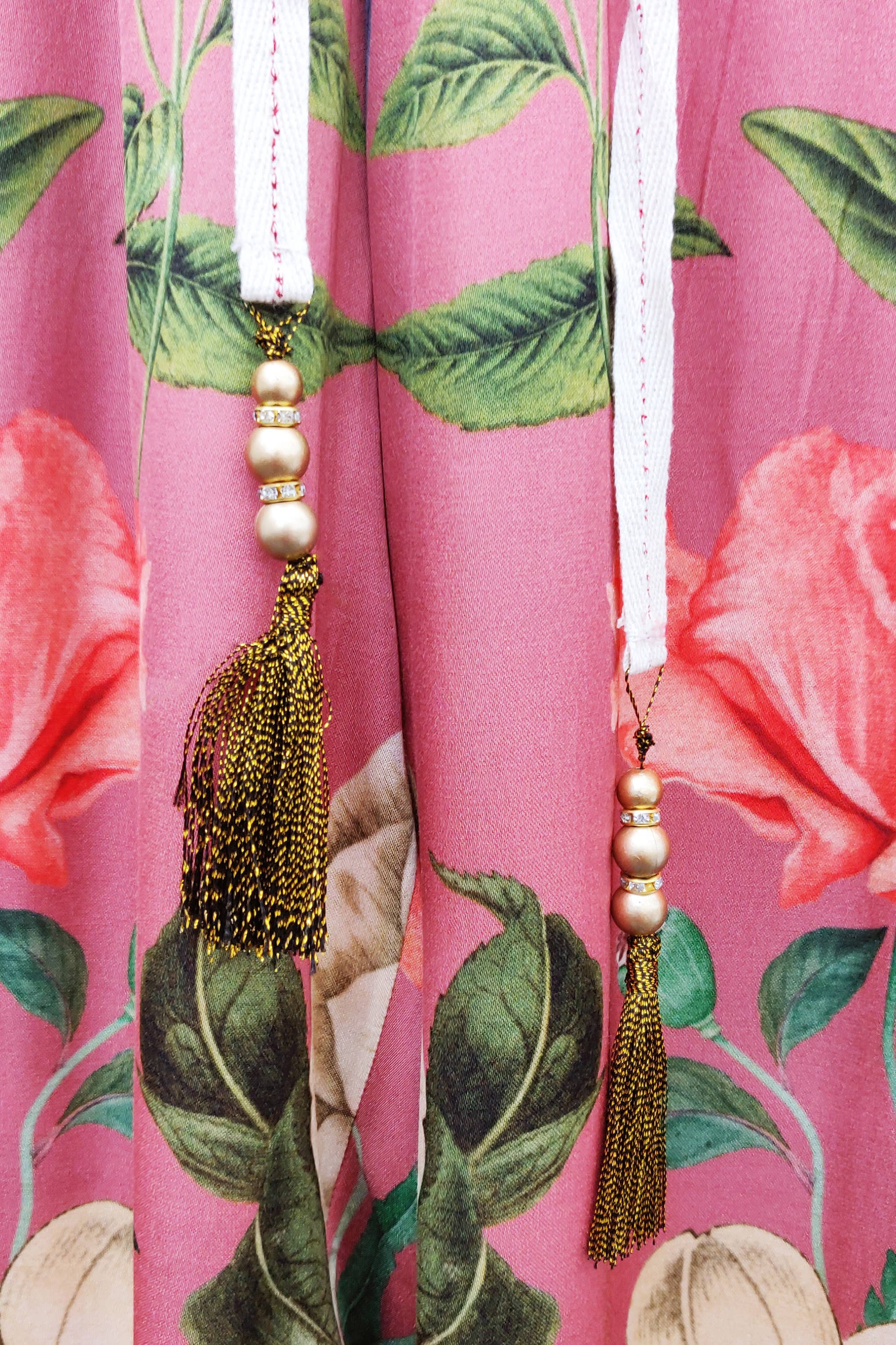 My Valentine Pants: Dusty Rose Floral