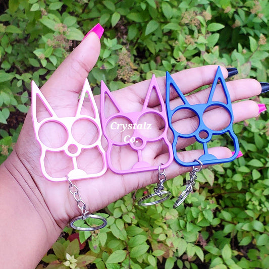 Defense Kitty Keychain