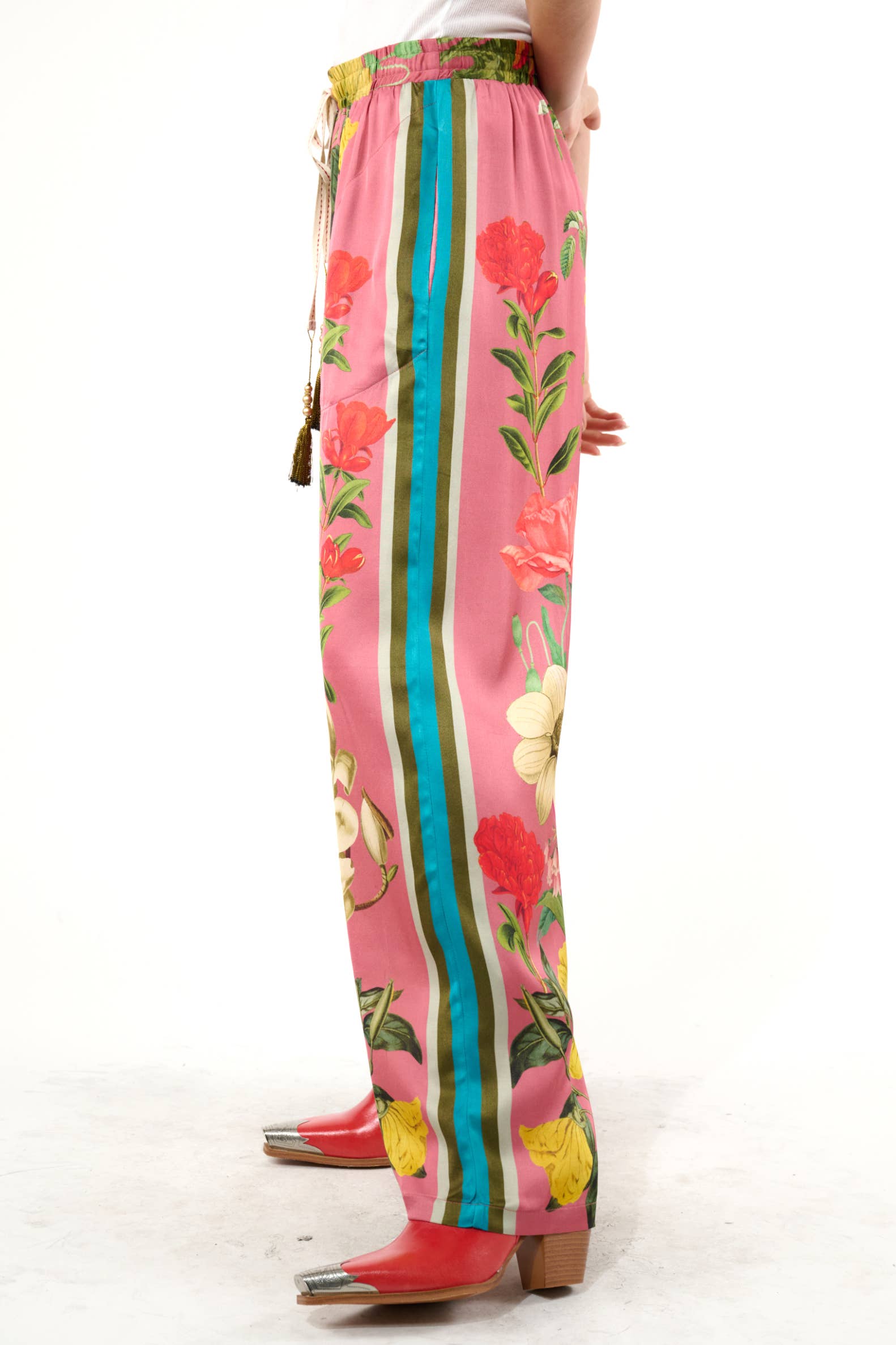 My Valentine Pants: Dusty Rose Floral