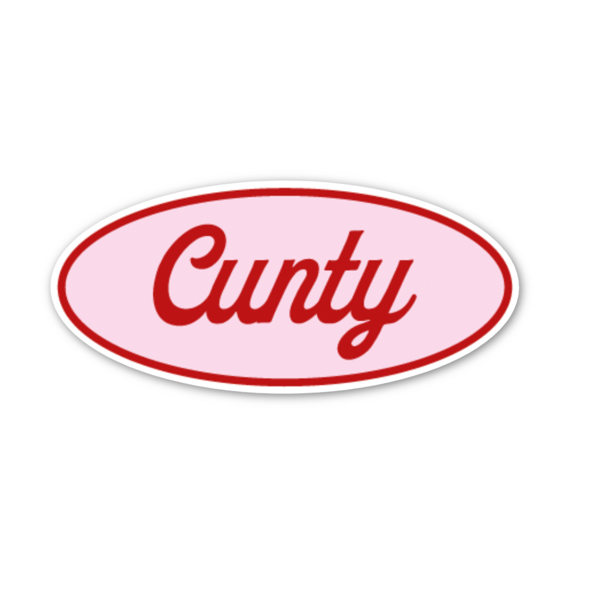 Cunty Diner Name tag Sticker