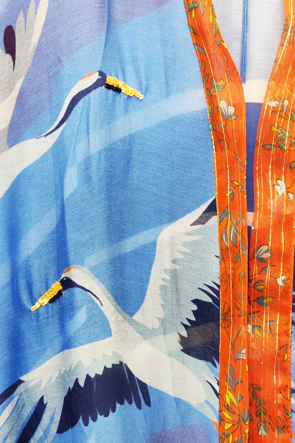 Crafted Crane Kimono