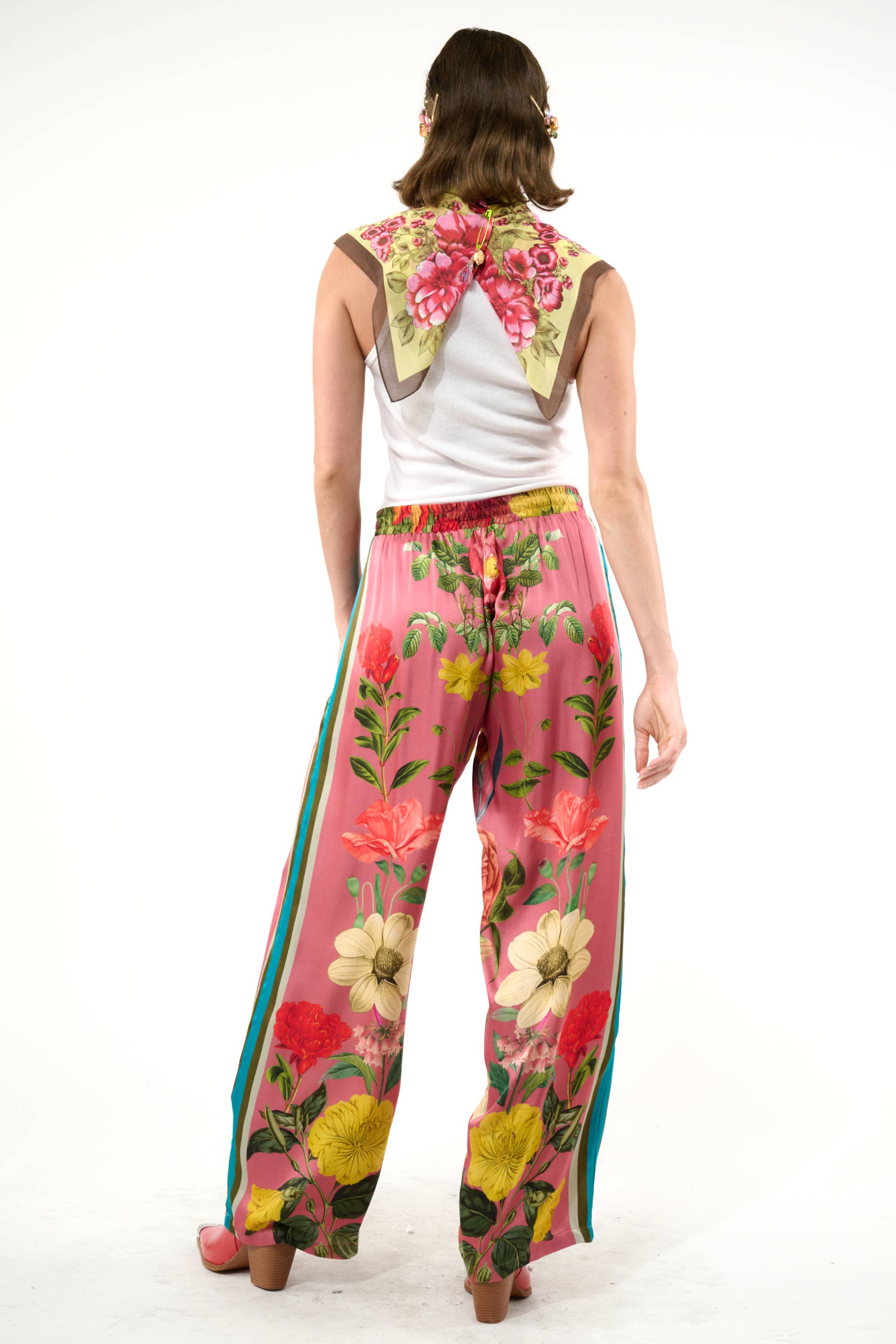 My Valentine Pants: Dusty Rose Floral