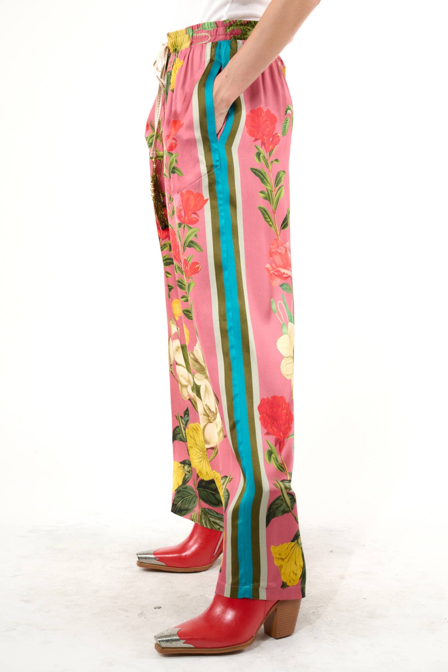 My Valentine Pants: Dusty Rose Floral / S