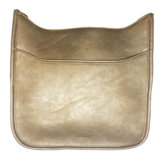 The Taylor Messenger Bag - Metallic Gold