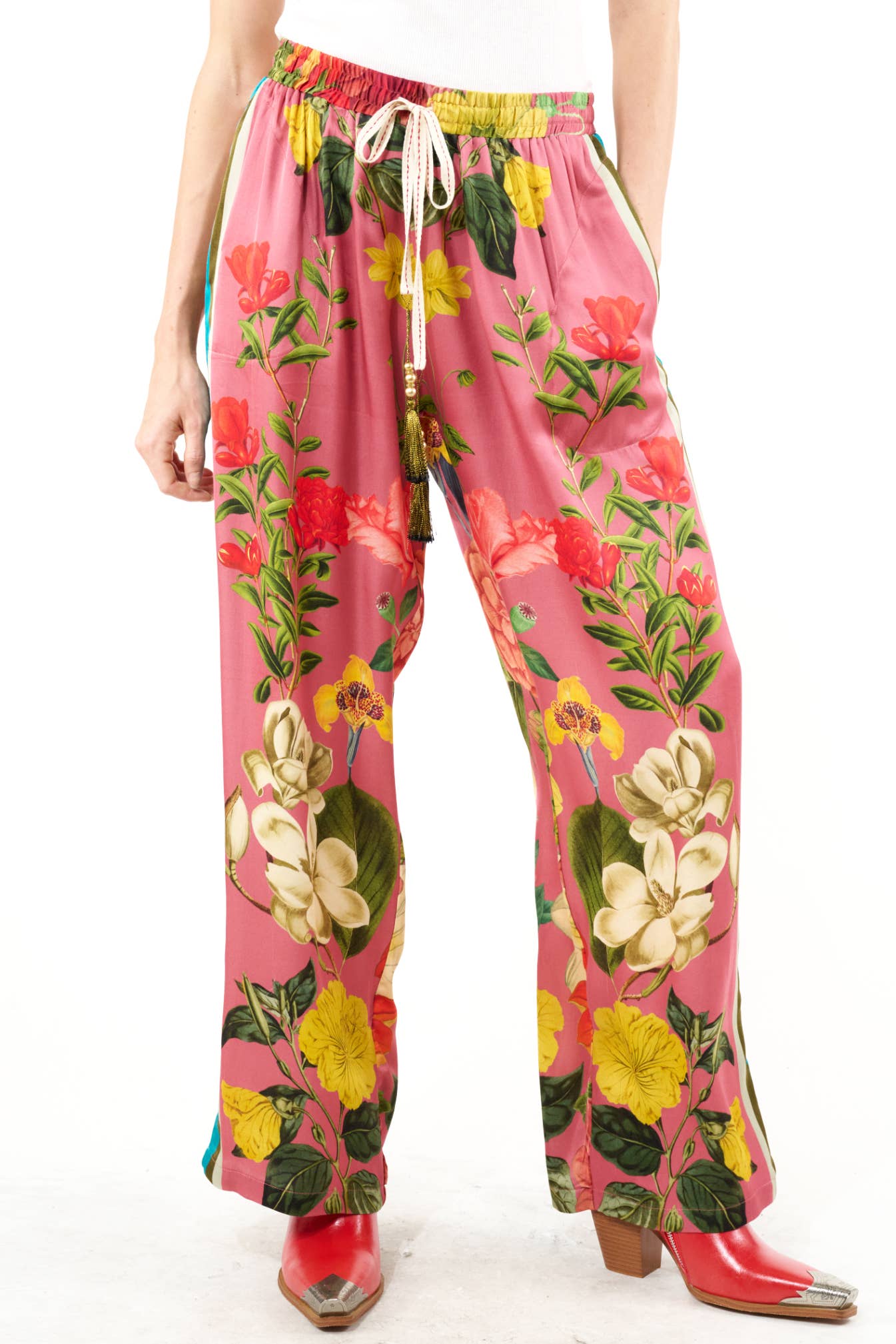 My Valentine Pants: Dusty Rose Floral / S