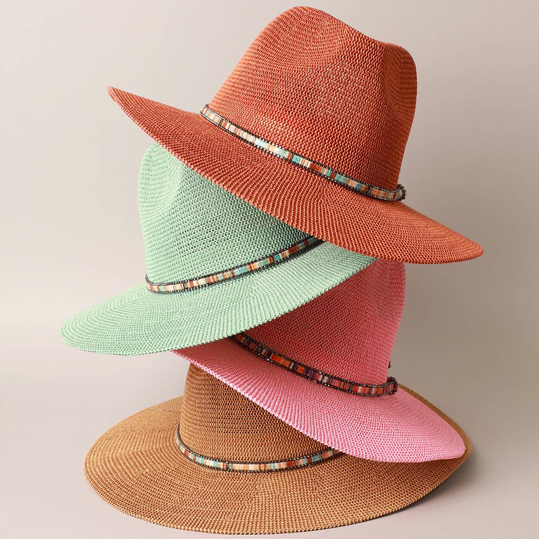 Beaded Panama Hat