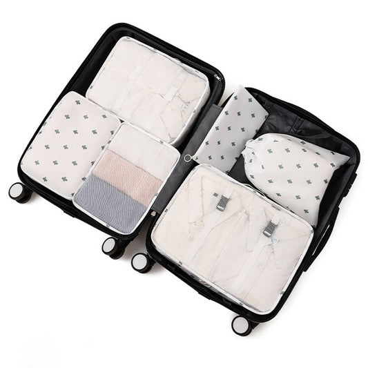 6 SET PACKING CUBES FOR SUITCASES_CWAB0542: WHITE / (OS) 2