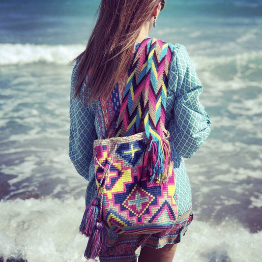 Blue Sunset Crossbody Beach Bag