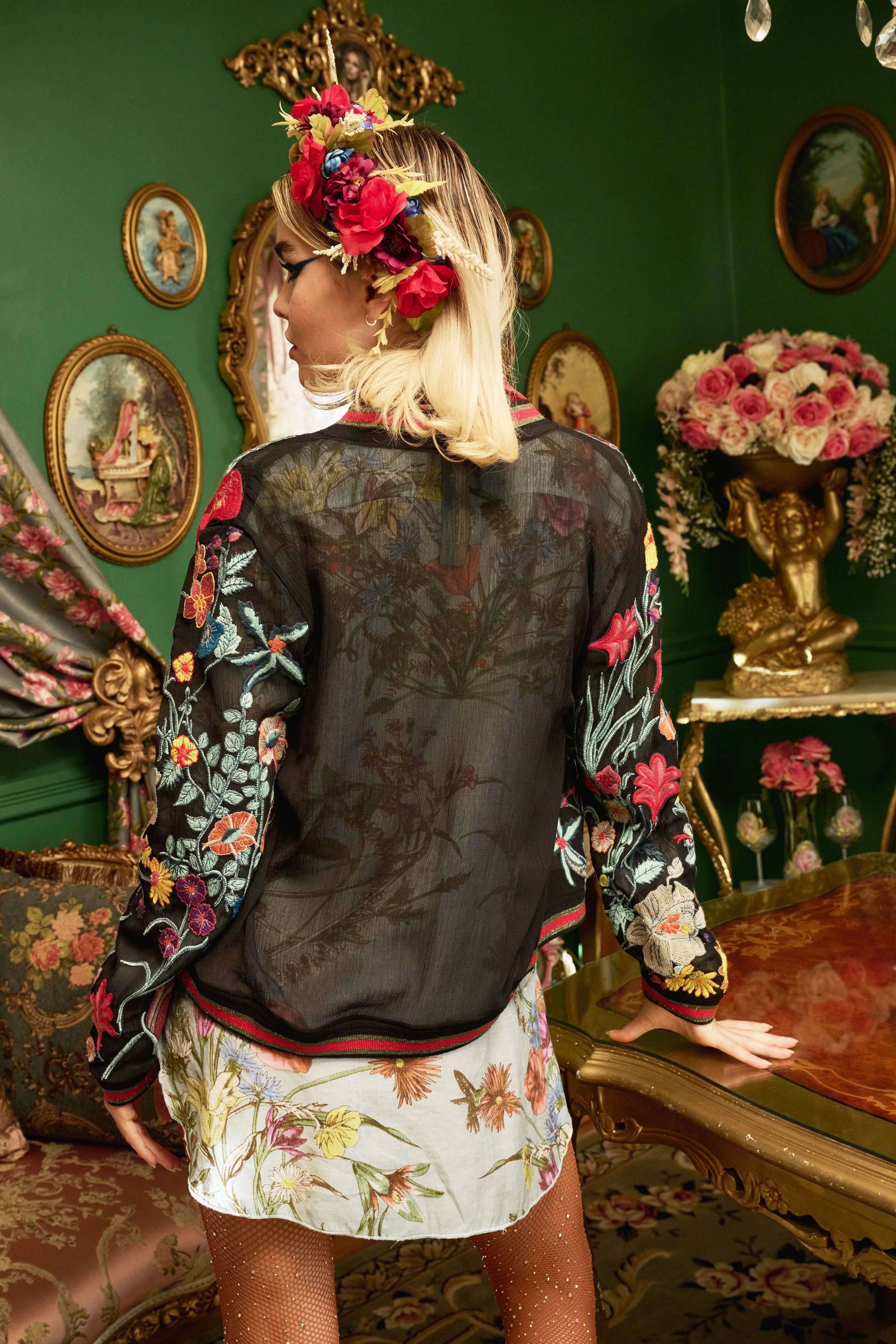 Bellezza Floral Bomber Jacket