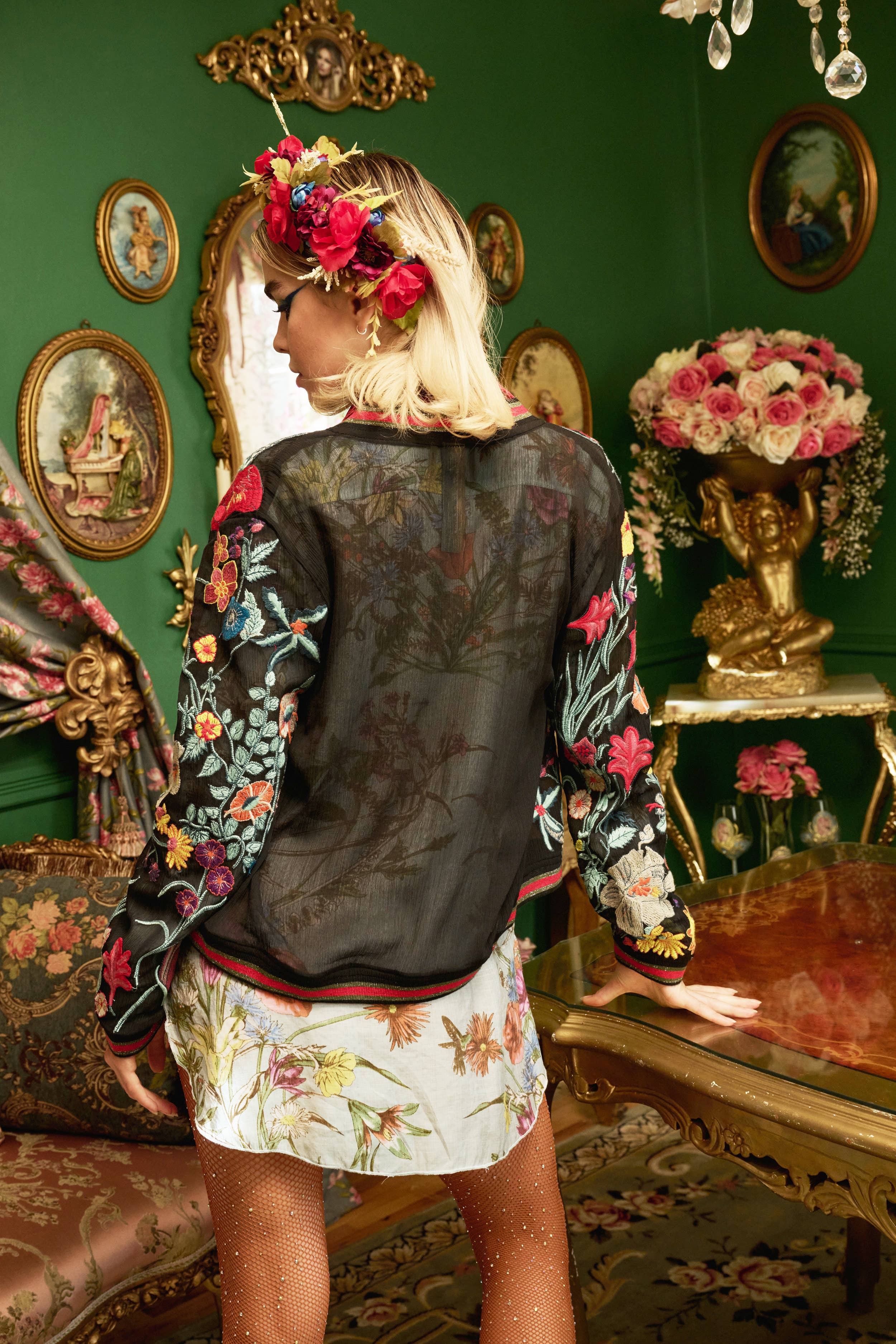Bellezza Floral Bomber Jacket