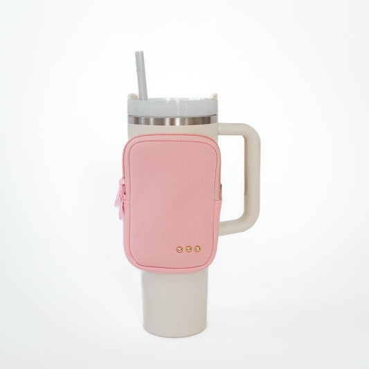 On The Move Waterbottle Pouch: Bubblegum Pink