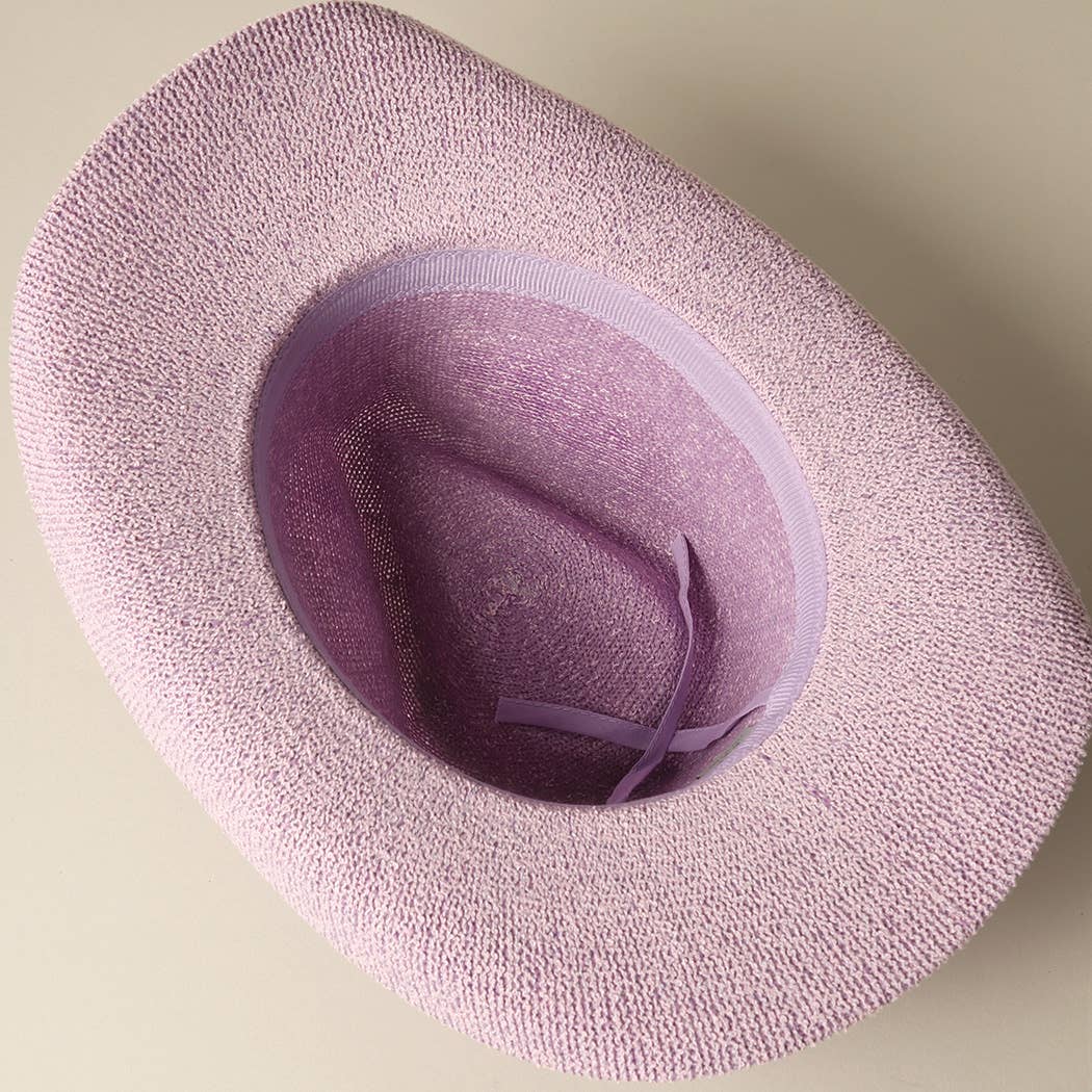 Solid Color Terry Cloth Cowboy Panama Adjustable Sun Hat
