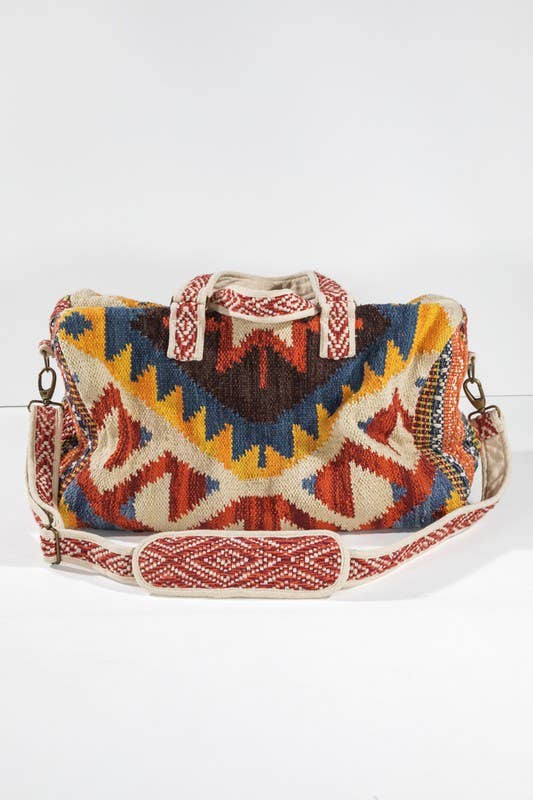 Handmade Neo Boho Chic Weekender Bag: NEO