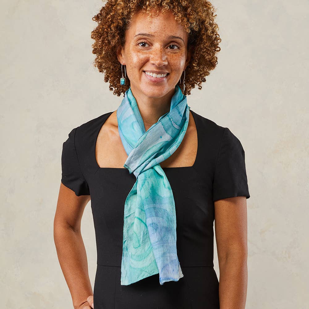 Blue Gogo Scarf