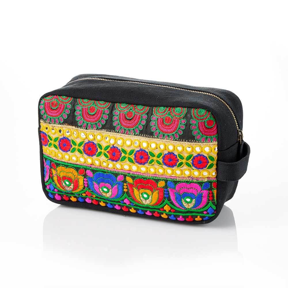 Isha Embellished Sari Toiletry Bag