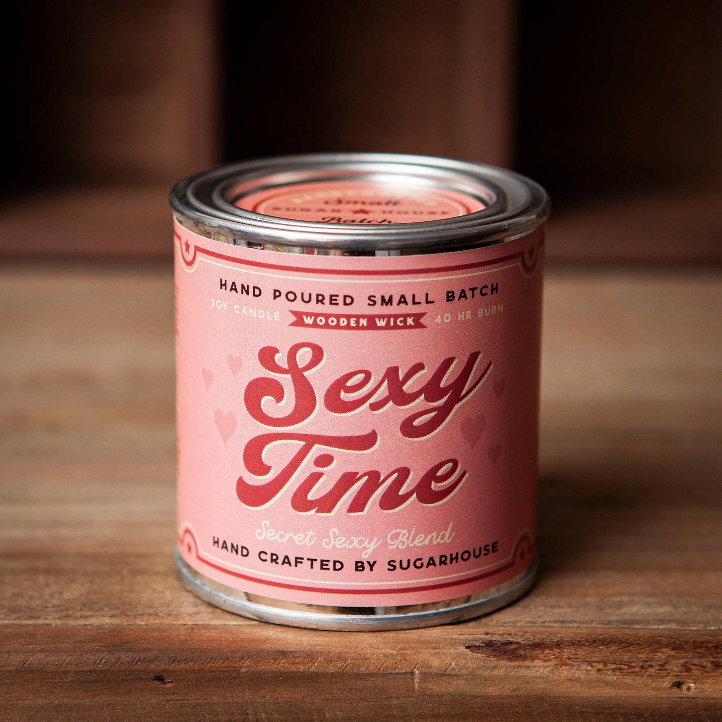 Sexy Time Soy Candle with Wooden Wick