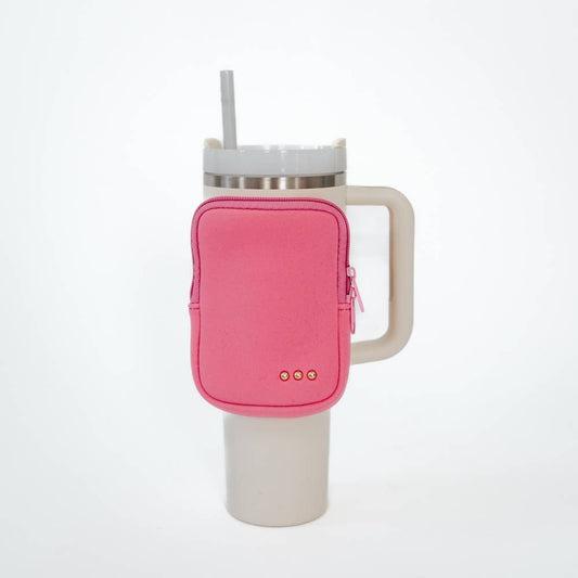 On The Move Waterbottle Pouch: Fuchsia