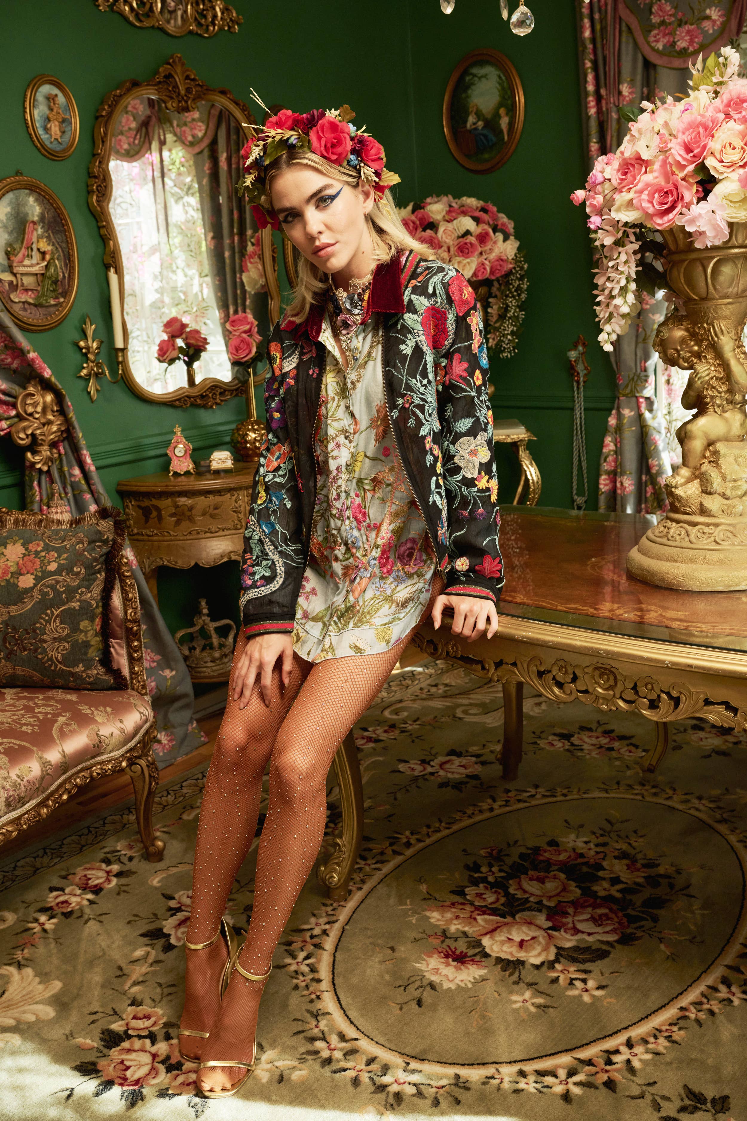 Bellezza Floral Bomber Jacket