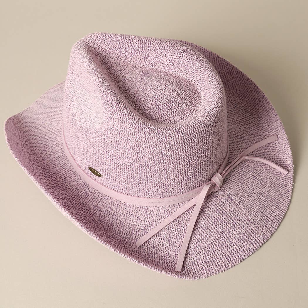Solid Color Terry Cloth Cowboy Panama Adjustable Sun Hat