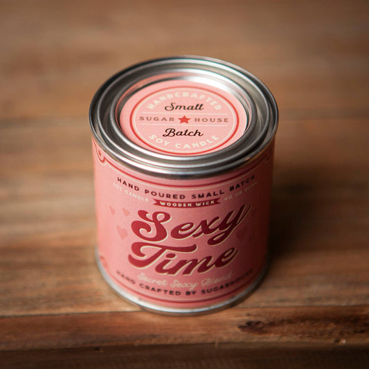 Sexy Time Soy Candle with Wooden Wick