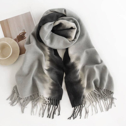 Scarvii - Elegant Lady Style Gradient Scarf: ASH