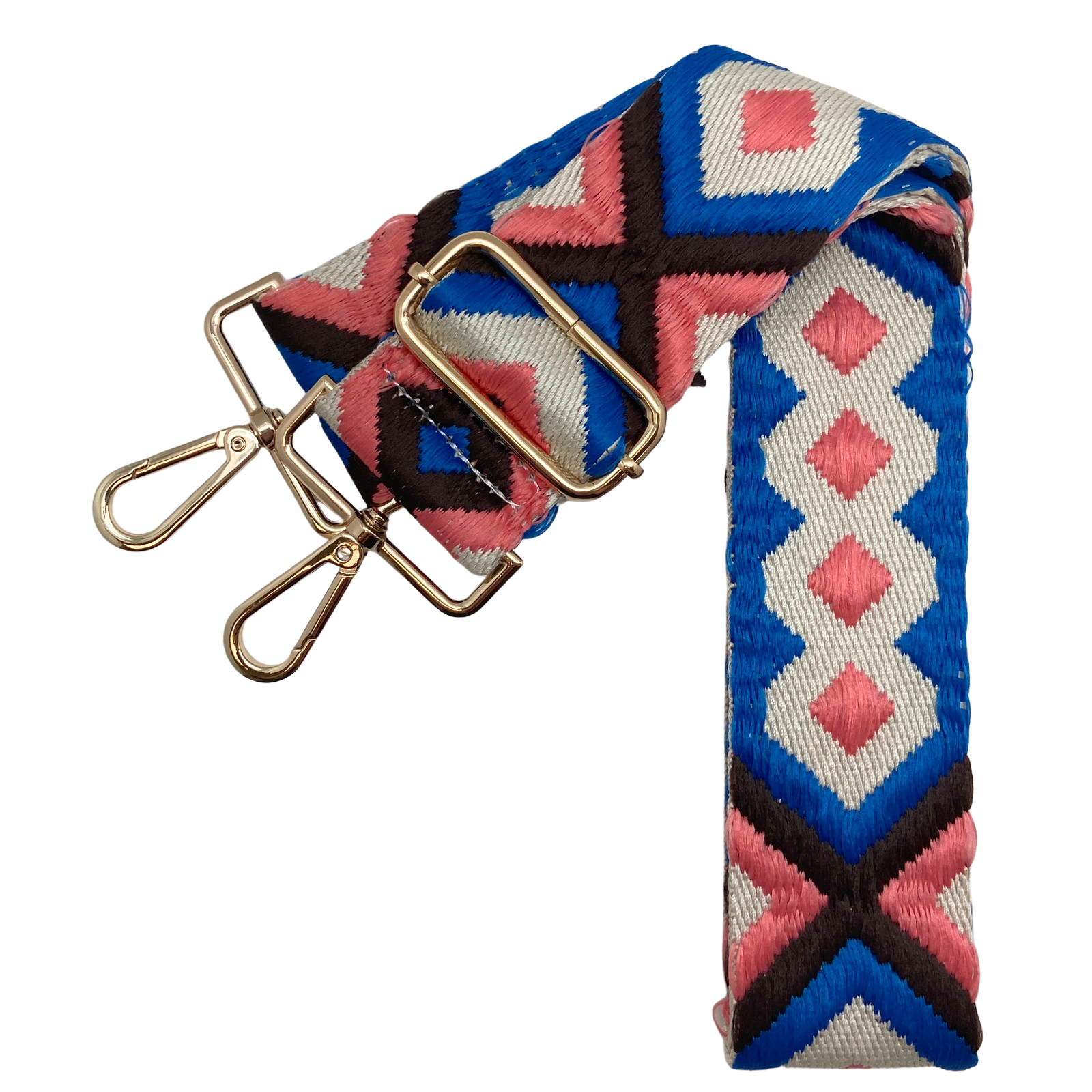 Messenger Bag Strap - Boho Brights: Royal / Gold