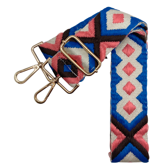 Be Bold Bag Strap - Boho Brights : Royal / Gold