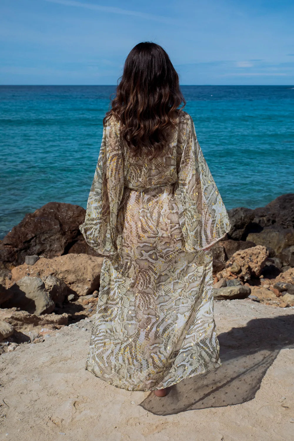 Mallorca Chiffon Kimono