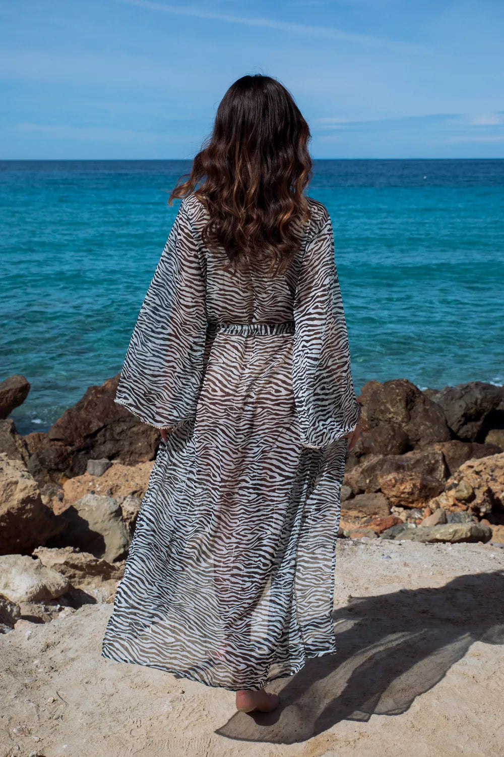 Mallorca Chiffon Kimono