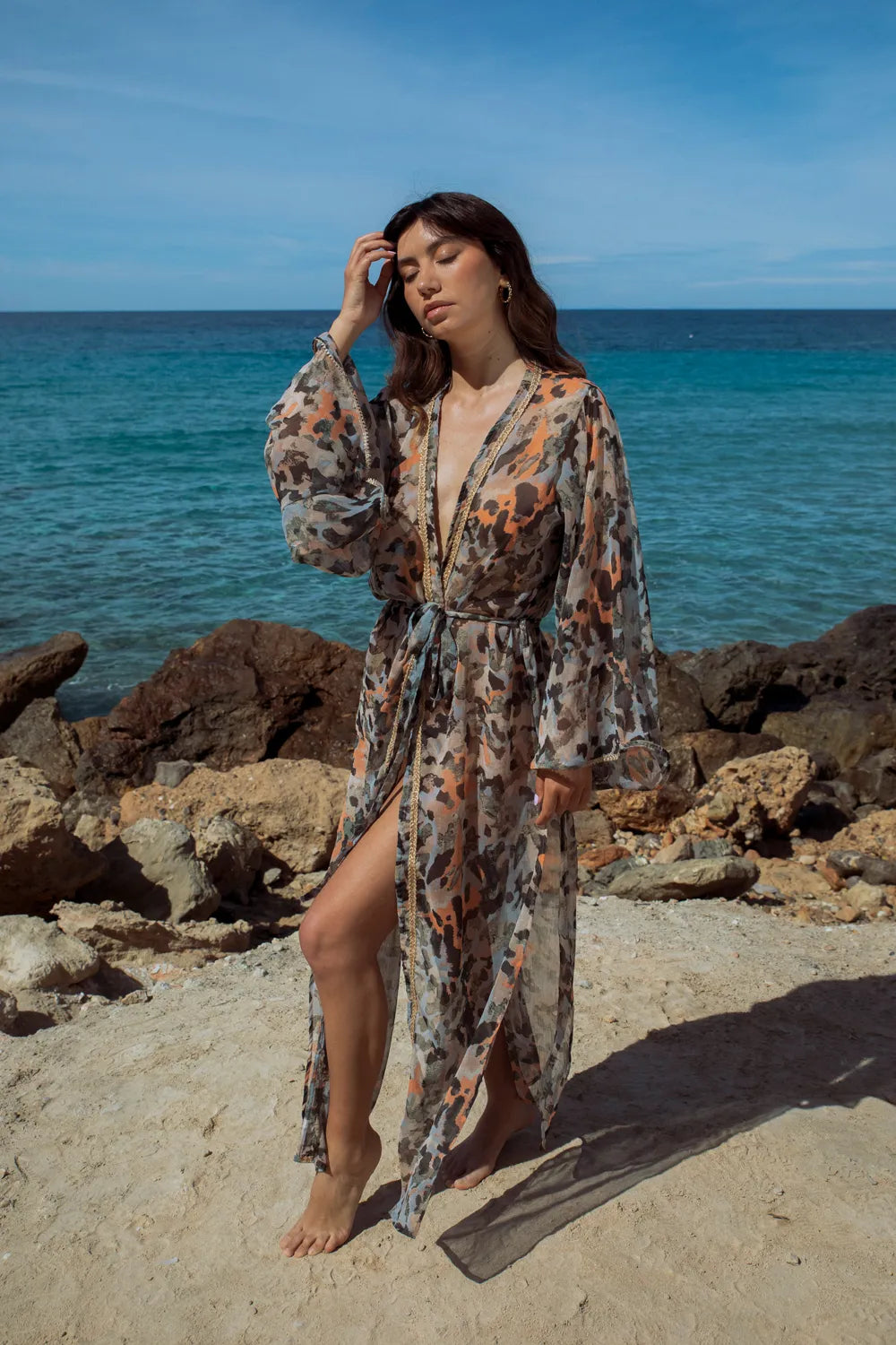 Mallorca Chiffon Kimono