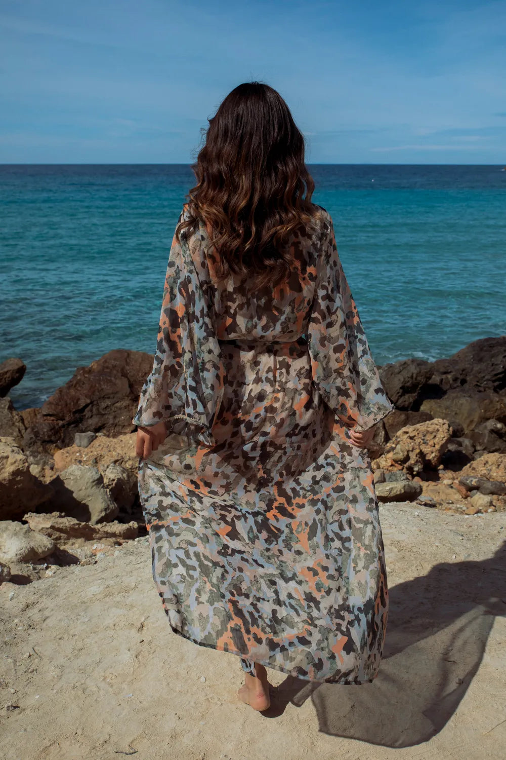 Mallorca Chiffon Kimono