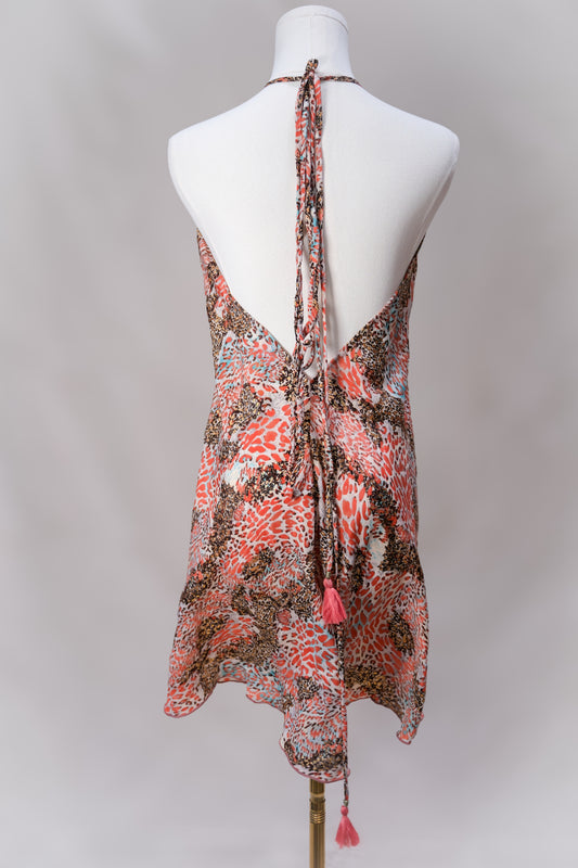 Wander Far Silk Mini Dress