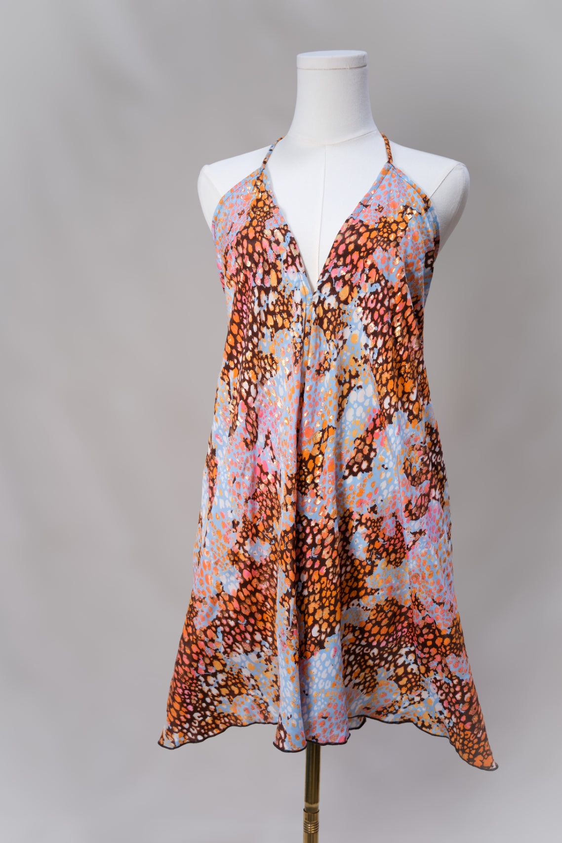 Wander Far Silk Mini Dress