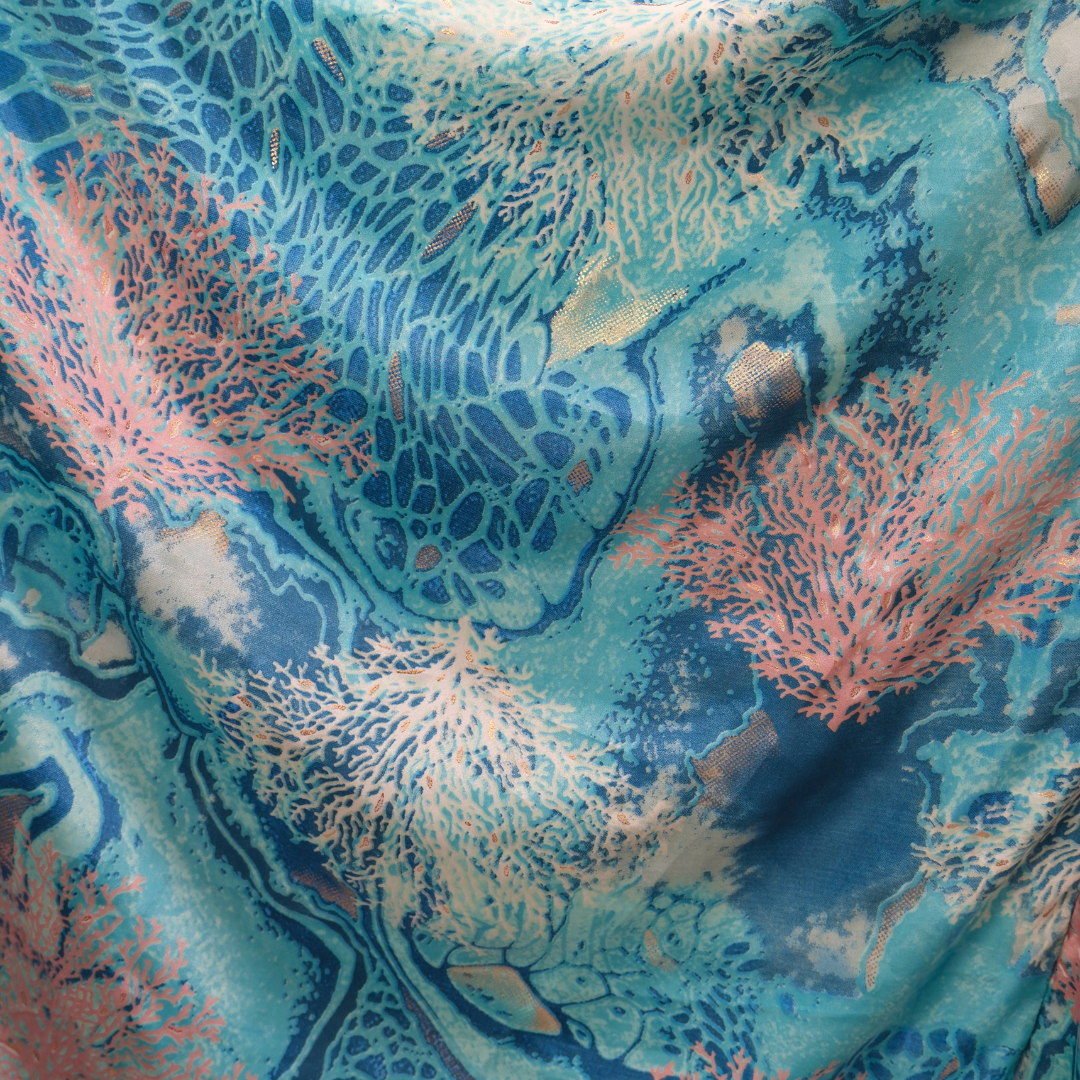 Wander Far Silk Maxi Dress