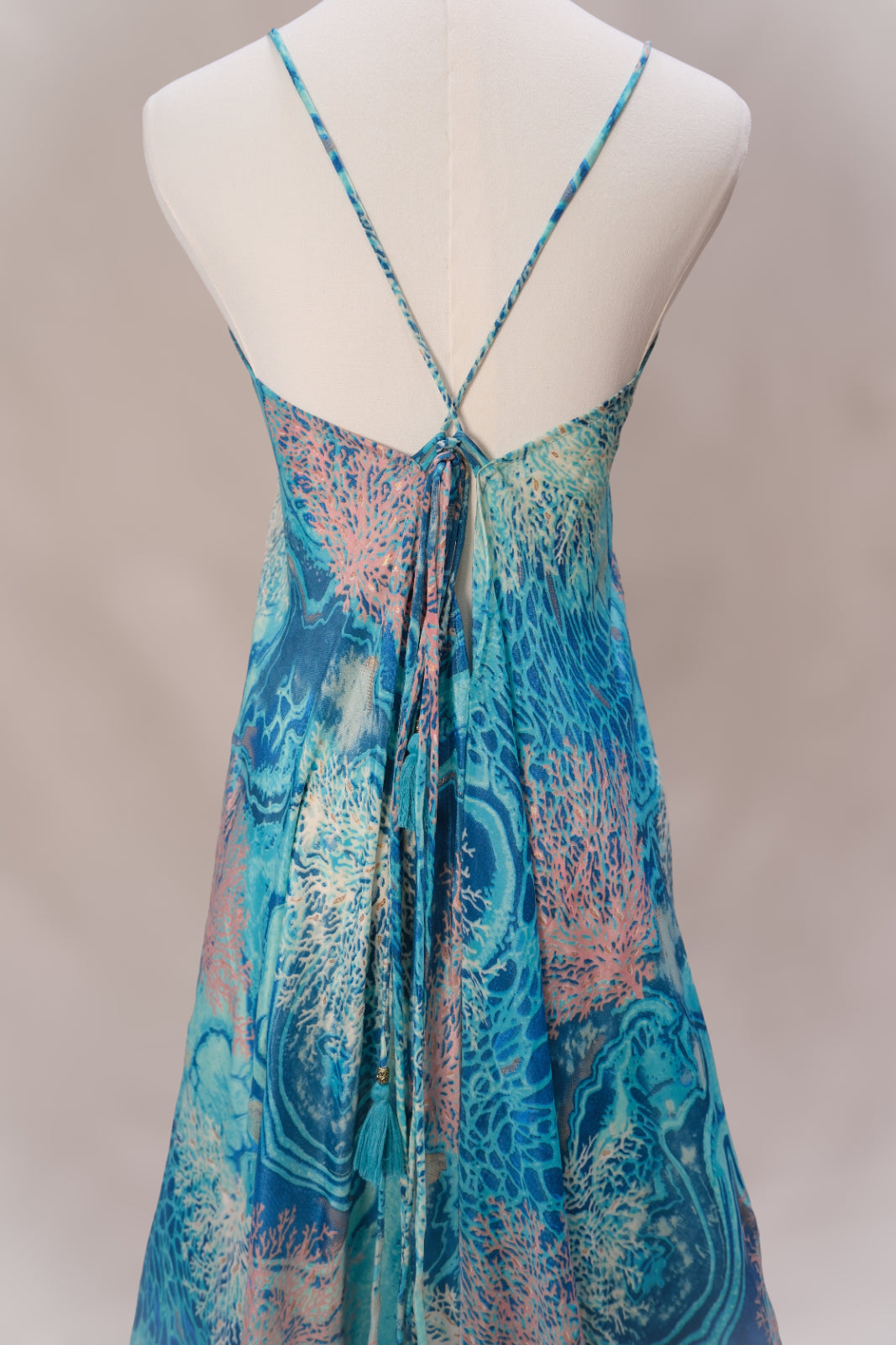 Wander Far Silk Maxi Dress