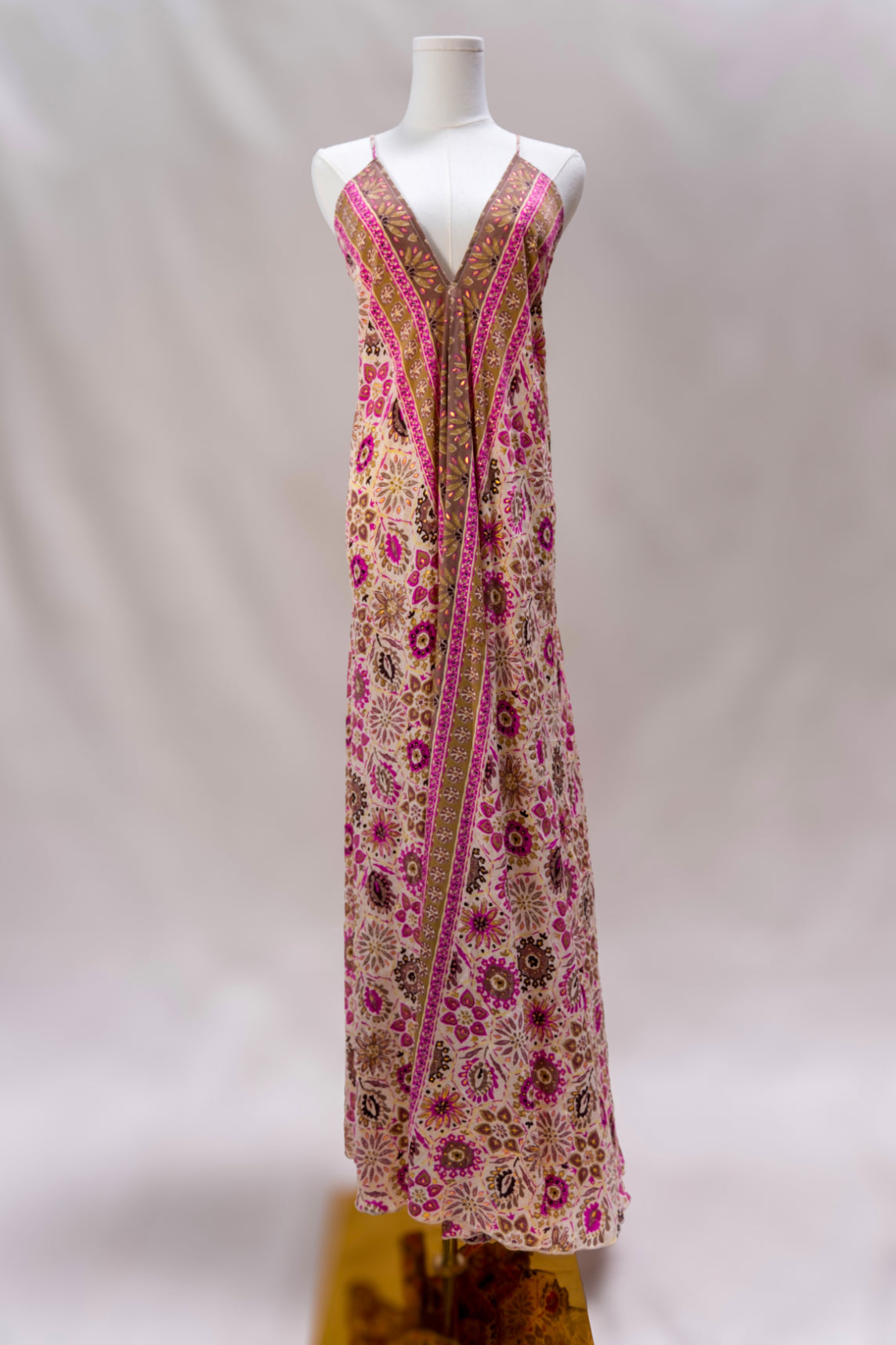Wander Far Silk Maxi Dress