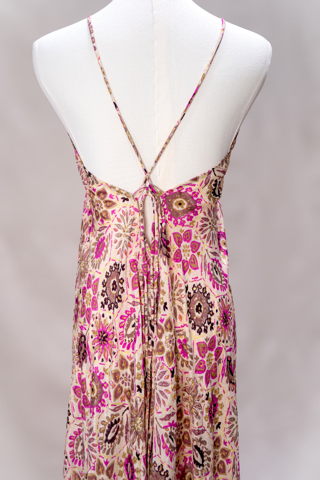 Wander Far Silk Maxi Dress