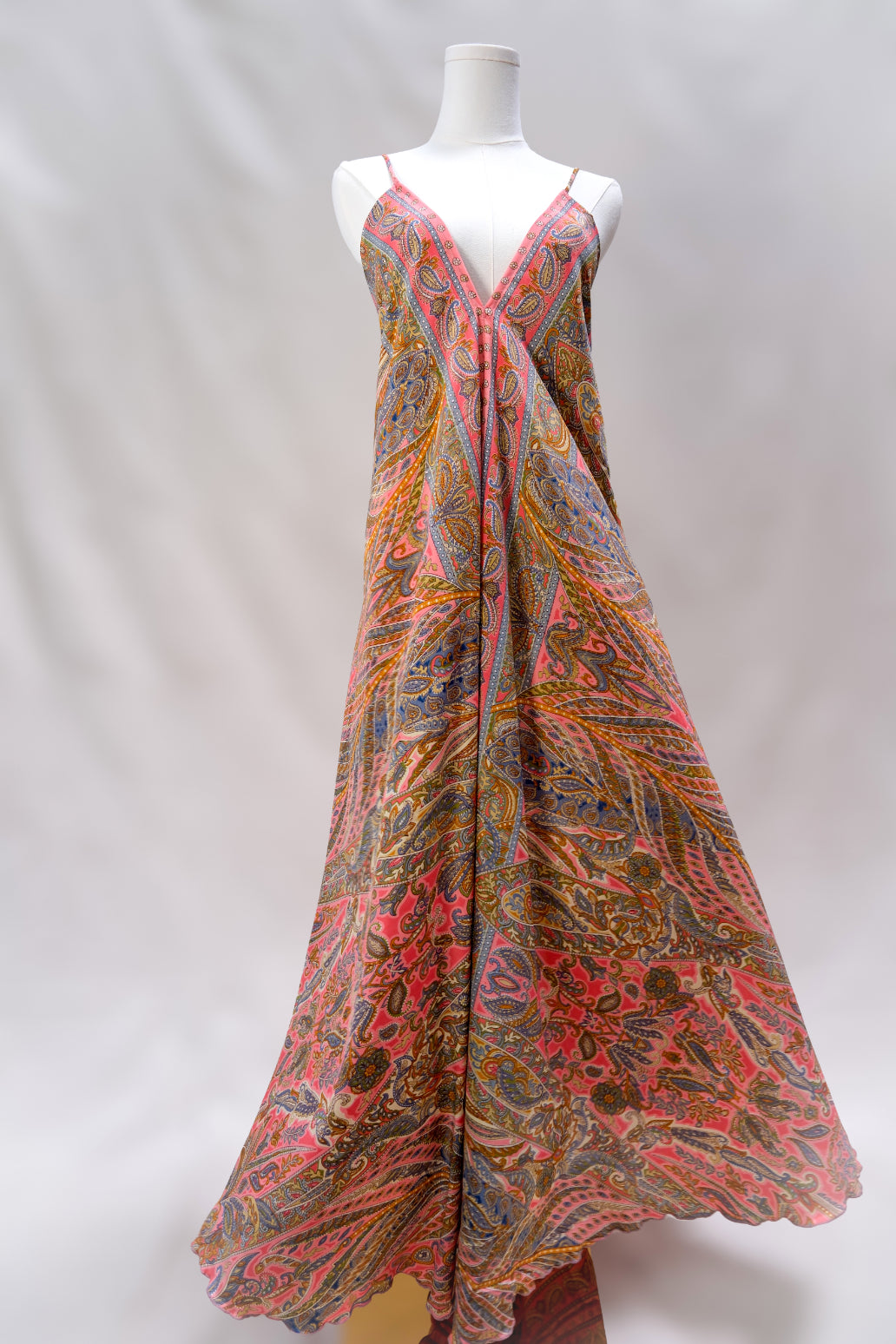 Wander Far Silk Maxi Dress