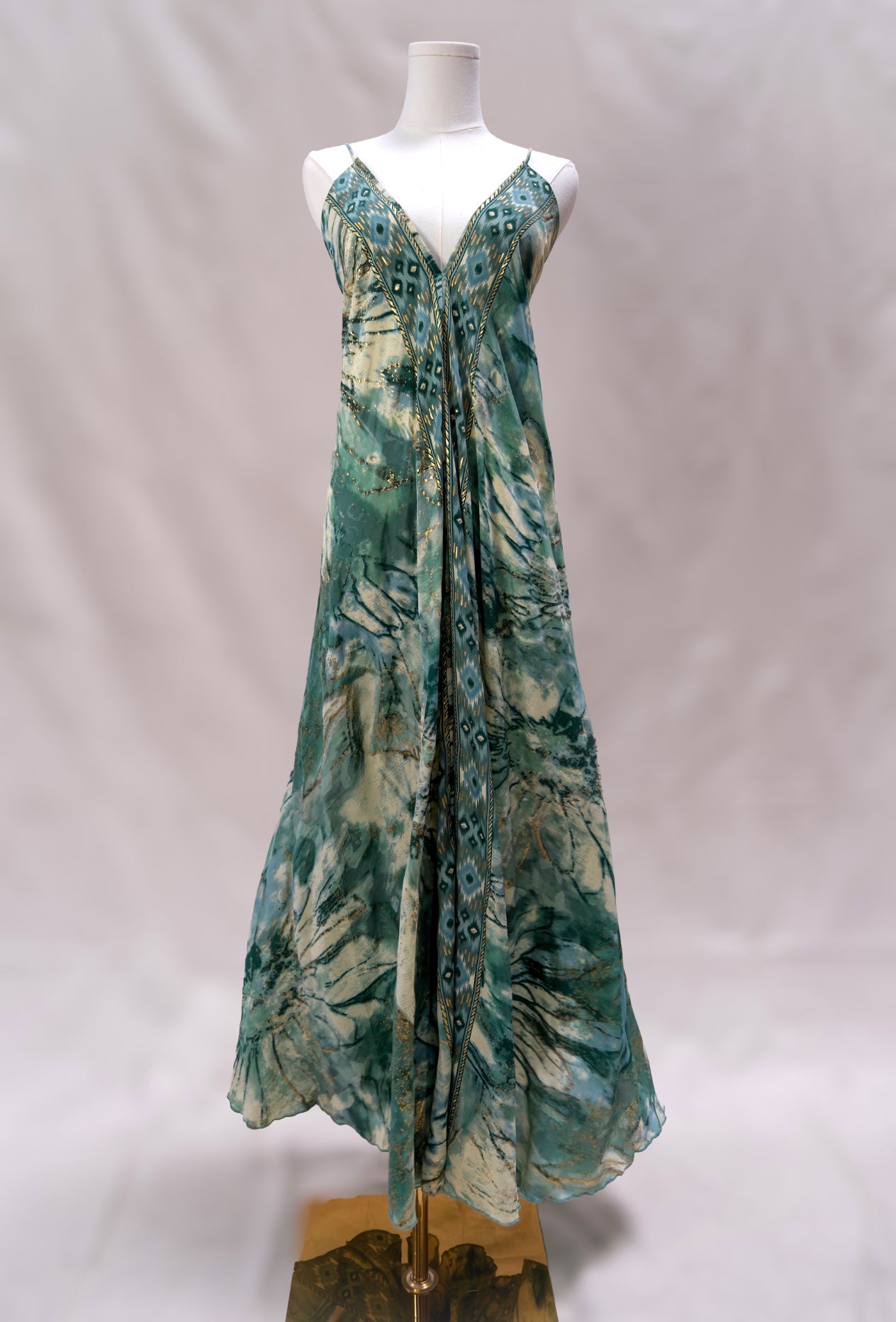 Wander Far Silk Maxi Dress