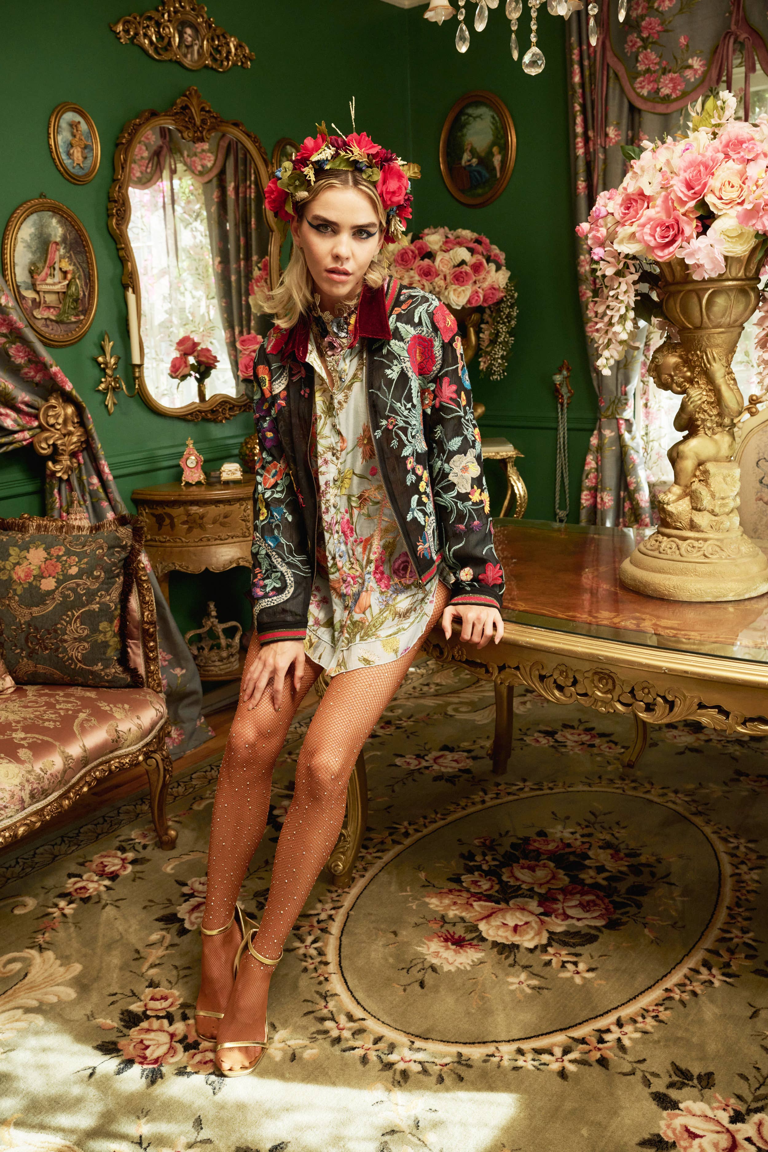 Bellezza Floral Bomber Jacket