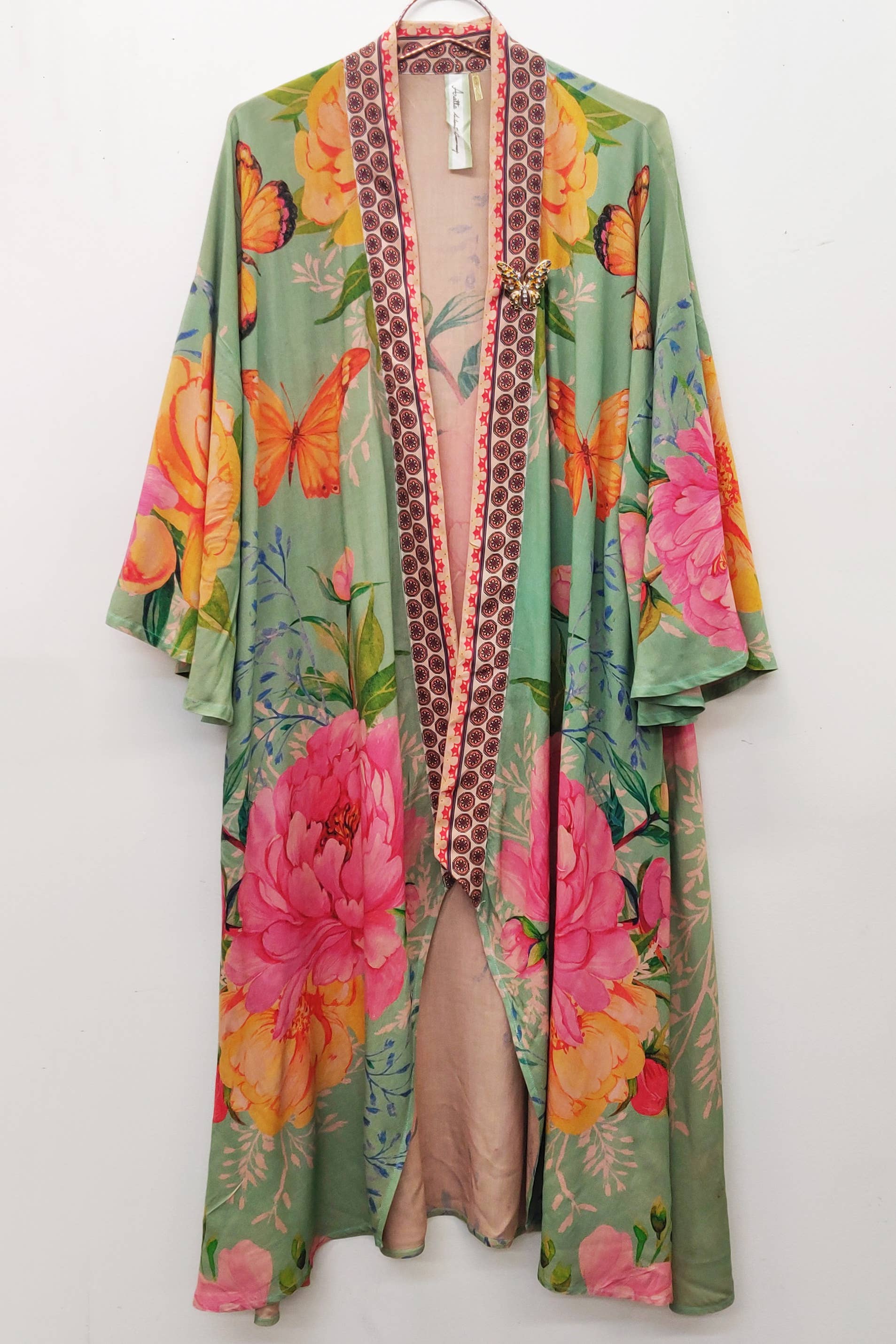 Primavera Kimono / Topper : Vintage Teal / One Size