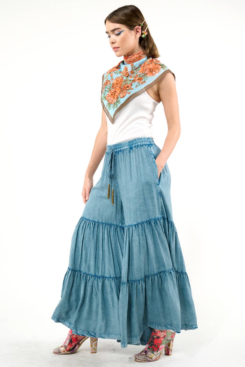Dreamer Denim Palazzo Pants