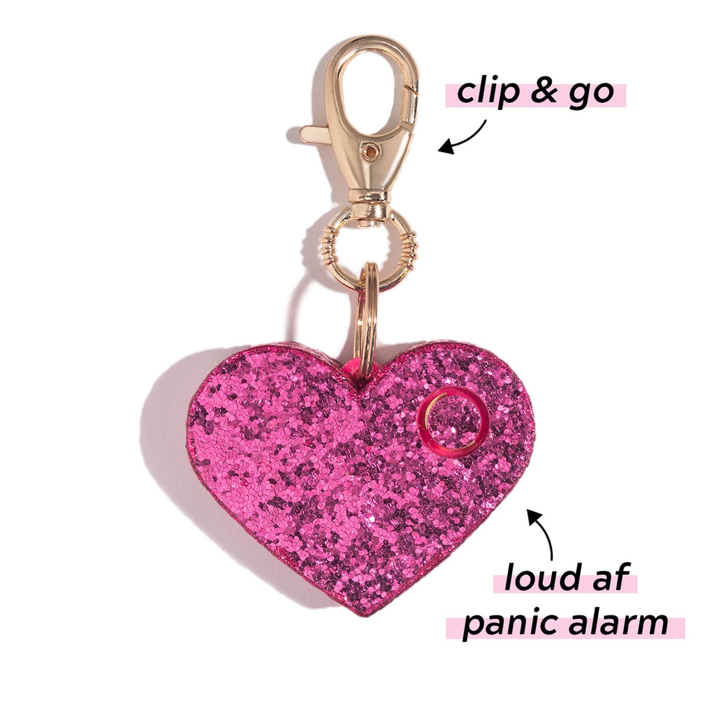 Safety Alarm | Pink Glitter