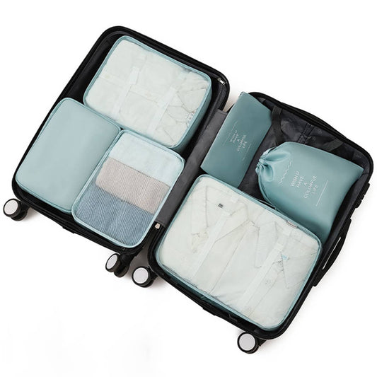 6 SET PACKING CUBES FOR SUITCASES_CWAB0542: BLUE / (OS) 2