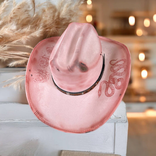 Buena Vista Brimmed Hat - Undecorated : Pink