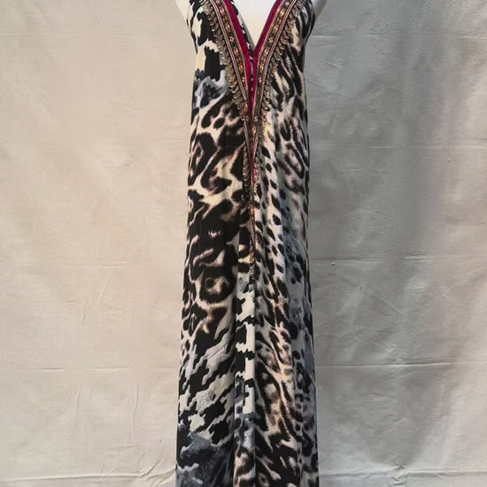Wander Far Silk Maxi dress in Florence
